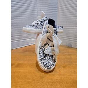 Rocket Dog Women's Size 7.5 Slip On Palm Tree Floral Beach Preppy Spring Summer